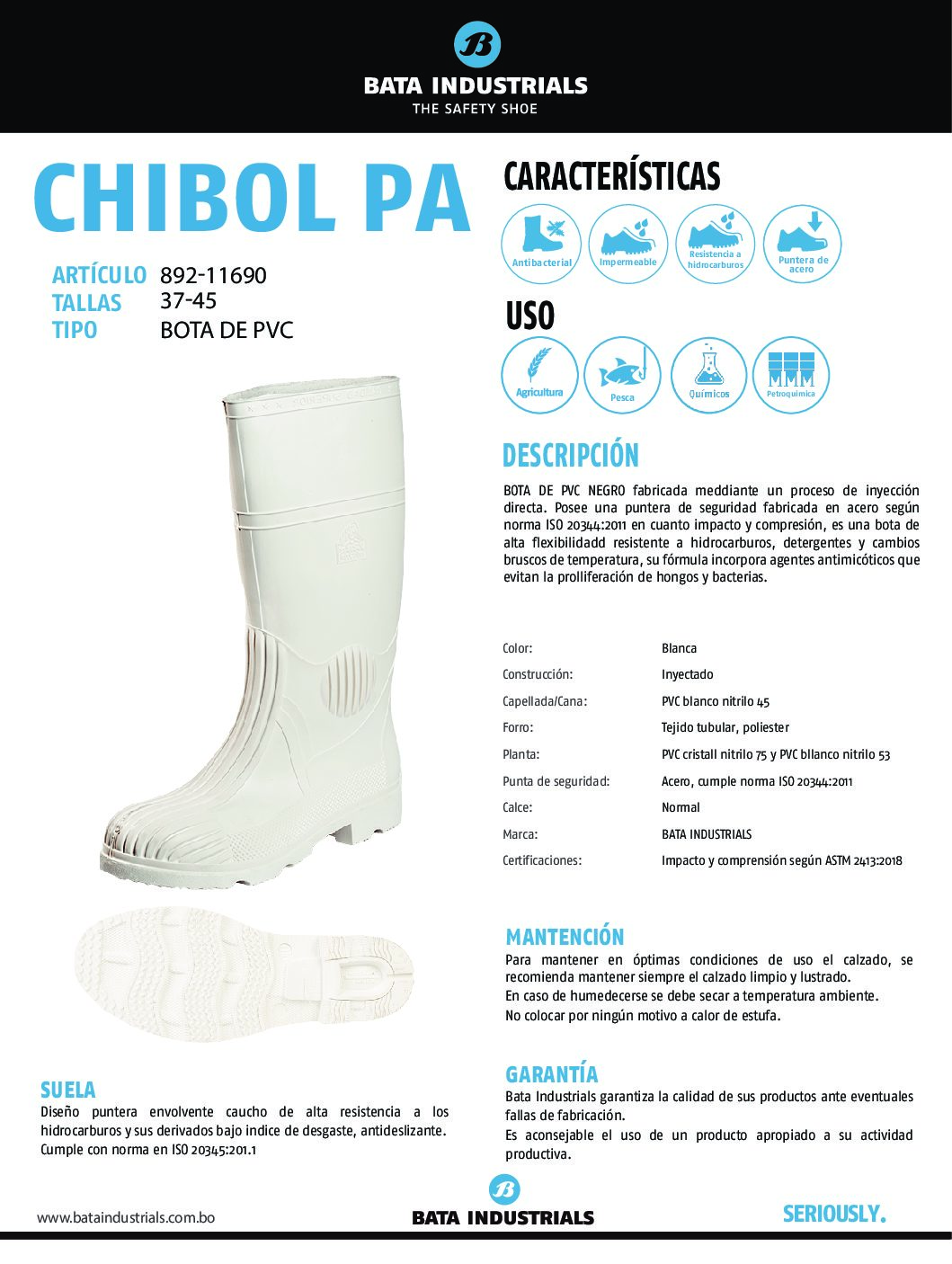 chibol Chibol PA - Bata Industrials Bolivia